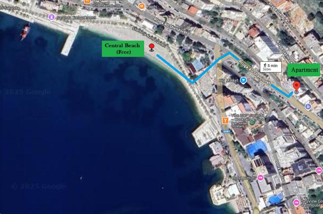 Morina Sea View Apartment Sarandë Eksteriør billede